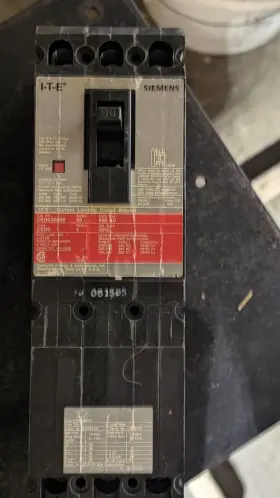 Ced63b090 Siemens Ite Ced 3 Pole 90 Amp 600v Circuit Breaker