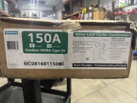 Mc0816b1150ct Siemens C Meter Load Center 150a 8 Spaces 16 Circuits N3r