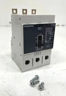 Siemens Ngb3b030 30 Amp 3 Pole Molded Case Circuit Breaker Bolt On