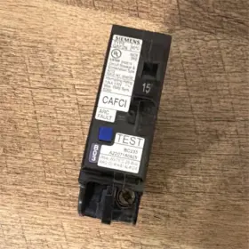 Siemens Q115afcn 15a 120v 1-pole Cafci/afci Plug-in Breaker With Test Button