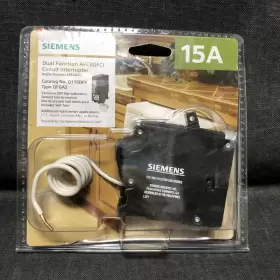 Q115dfp Siemens 15a 120v Dual Function Afci / Gfci Breaker