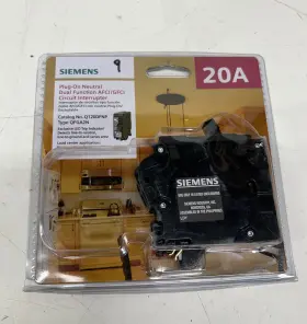 Q120dfnp Siemens 20 Amp 1 Pole Dual Function Cafci/gfci Plug On Neutral Circuit Breaker