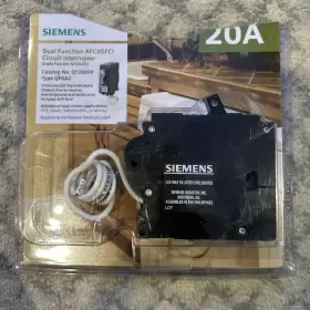 Q120dfp Siemens 20 Amp Afci/gfci Dual Function Circuit Breaker