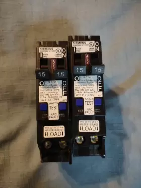 Q1515afcn Siemens Lot Of 2siemens Qtan Circuit Breaker 15 Amp 1-pole Damaged #3