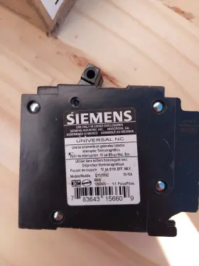 Q1515nc Siemens 15a 120/240v 1-pole Circuit Breaker Tandem