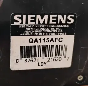 Qa115afc Siemens Circuit Breaker Afci 156 Amp 120 Vac 1-pole New No Box #3