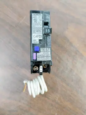 Qa115afc Siemens Circuit Breaker Afci 156 Amp 120 Vac 1-pole New No Box