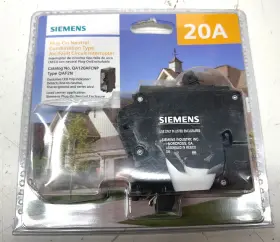 Qa120afcnp Siemens 20 Amp 1 Pole Combination Type Afci Plug On Neutral Circuit Breaker