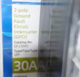 Qf230ap Siemens 30 Amp Double 2 Pole Type Qpf2 Gfci Circuit Breaker Ground Fault #2