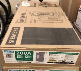 Sn3048b1200p1 Siemens Sn Series 200 Amp 30-space 48-circuit Main Breaker Plug-on Neutral Load Center V