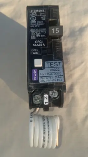 Qf115ap Siemens Us2 Ground-fault Circuit Interrupter 15a Type Qpf2 Gfci