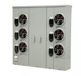 Wp4611rjb Siemens 6-gang 400a 125 Amp Ringless Bypass Uni-pak Meter Stack