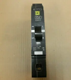 Edb14015 Square D New Edb 1 Pole 15 Amp 277v Circuit Breaker Nto