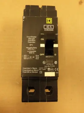 Edb24040 Square D New Edb 2 Pole 40 Amp 480v Circuit Breaker Nto Flawed