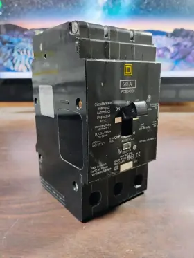 Edb34020 Square D Circuit Breaker 20 Amp 480 Volt 3-pole New No Box