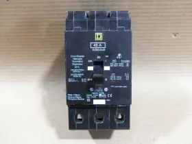 Edb34045 Square D New Edb 3 Pole 45 Amp 480v Circuit Breaker Nto