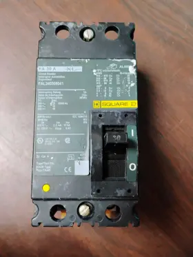 Fal240308041 Square D Circuit Breaker 30 Amp 480v 2-pole Pre-owned Good