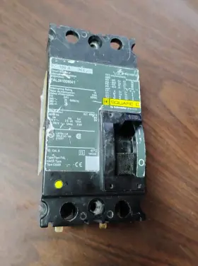 Fal241008041 Square D Circuit Breaker 100 Amp 480v 2-pole Pre-owned Good