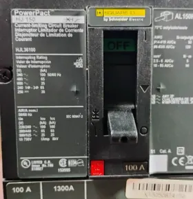 Hjl36100 Square D Hkl36100 Powerpact Circuit Breaker 100 Amp 600 Volt 3-pole New No Box #3
