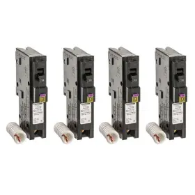 2-function Square D Hom115dfc4 Circuit Breaker Homeline Non-neutral 15a 1-pole 4-pack #2