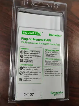 Hom120pcafic Square D Circuit Breaker Afci 20 Amp 120vac 1-pole New In Packaging #3
