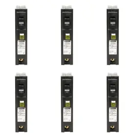 Hom120pcafic6 Square D Circuit Breaker Standard 20 Amp Pigtail Electronic Homeline Plug-on #3