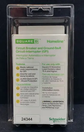 Hom220gfic Square D Circuit Breaker 20 Amp 2-pole Gfci New In Packaging #2