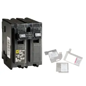 Hom230cgk2c Square D Circuit Breaker Thermal Magnetic Standard Trip Quad Plug-on Homeline