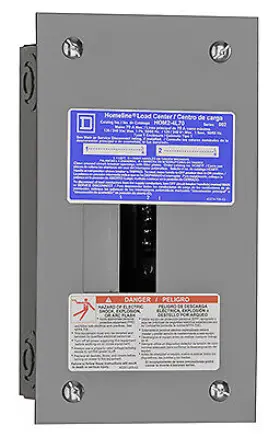 Hom24l70fcp Square D Homeline 70-amp Main Lug Load Center - Quantity 1 #2