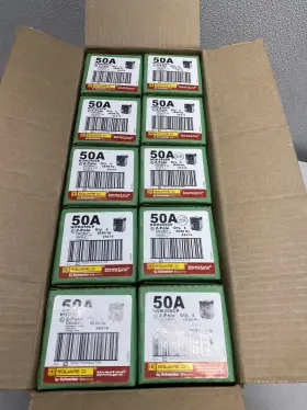 Hom250cp Square D Lot Of 50 Homeline 50a 2-pole Circuit Breaker