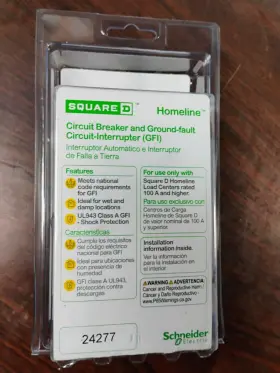 Hom250gfic Square D Circuit Breaker Gfci 50 Amp 120/240v 2-pole New In Packaging #3