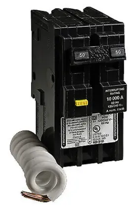 Hom250gficp Square D Homeline 50-amp Ground Fault Circuit Breaker - Quantity 1