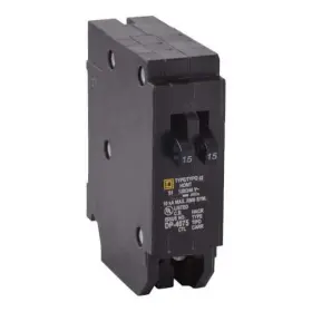 Homt1520 Square D Homeline Single Pole Miniature Tandem Circuit Breaker 120/240v 15/20a