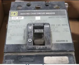 Kap36150 Square D Kap 3 Pole 150 Amp 600v Circuit Breaker Grey Face