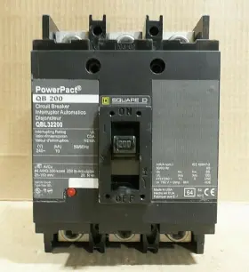 Qbl32200 Square D Qbl 3 Pole 200 Amp 240v Gray Label Circuit Breaker