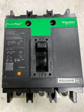 Qbl32225 Square D 225 Amp Powerpact Circuit Breaker 3 Pole 240 Vac