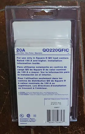 Qo220gfic Square D Qo 20a Circuit Breaker And Ground-fault Circuit-interrupter #qo220gfic #2