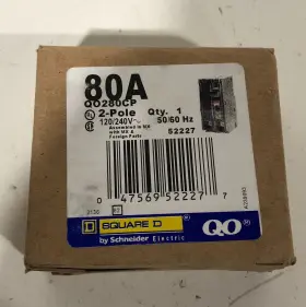 Qo280cp Square D 80 Amp 2 Pole Circuit Breaker New