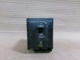Qo350 Square D Qo 3 Pole 50 Amp 240v Yellow Push In Circuit Breaker Flawed #57