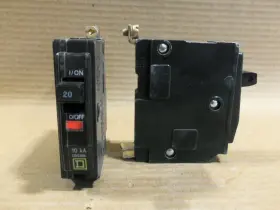 Qob120 Square D Qob 1 Pole 20 Amp 120v Yellow Circuit Breaker