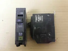 Qob120vh Square D New Qob 1 Pole 20 Amp 120v 22 Ka Yellow Circuit Breaker Nto