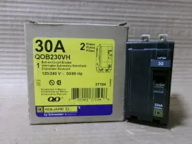 Qob230vh Square D New In Box Qob 2 Pole 30 Amp 240v Circuit Breaker 22ka