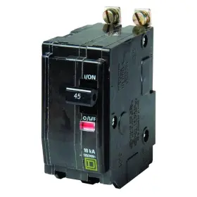 Qob245cp Square D Circuit Breaker Non-neutral 45 Amp Standard Trip Bolt-on Thermal Magnetic