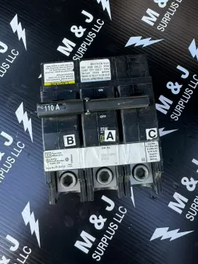 Qob3110vh Square D Qob 3 Pole 110 Amp Circuit Breaker