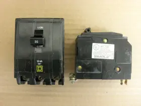 Qob335 Square D Qob 3 Pole 35 Amp 240v Yellow Bolt On Circuit Breaker