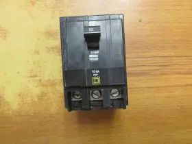 Square D Qob380 Circuit Breaker 3p 80a Cat# ... L-37d