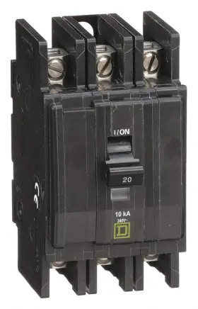 Qou320 Square D Unit Mount Circuit Breaker Qou Number Of Poles 3 20 Amps 240vac