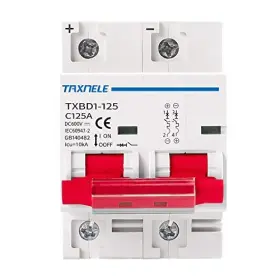 Txbd1-125 Taxnele Dc Mcb Miniature Circuit Breaker 2p 80a 125a 600v Solar Mini 100a