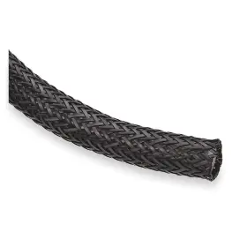 Nhn0.50bk10 Techflex Braided Sleeving 0.500 Inch 10 Ft. Black 2rma4