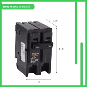 Hom2100cp  Telemecanique Sensors New Electric Homeline 100-amp Two-pole Circuit Breaker #3